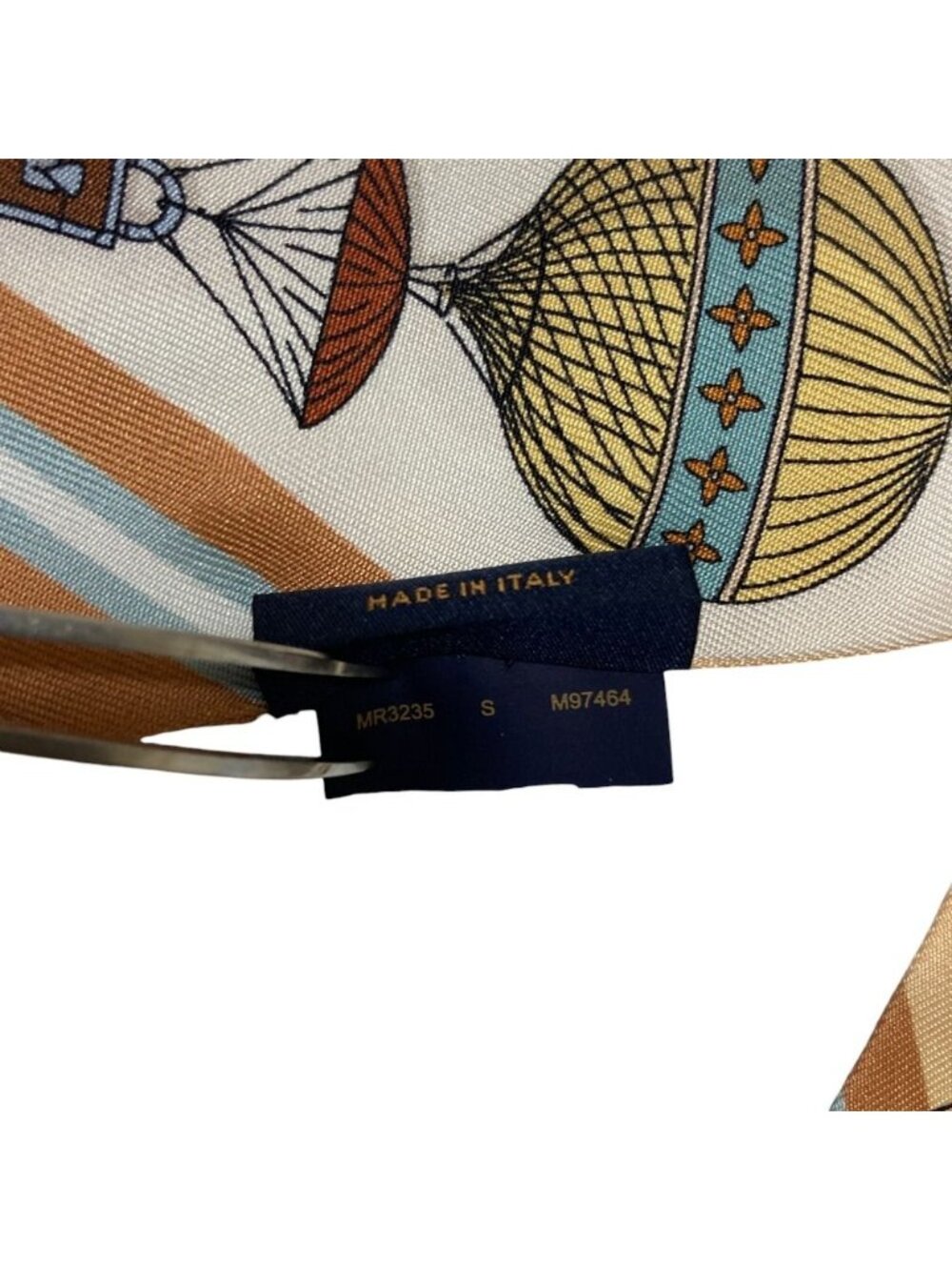 Louis Vuitton Bandeau BB From the Cloud Silk Scarf S Beige Multicolor - Picture 7 of 7